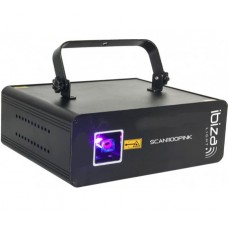 Šviesos efektas - lazeris violetinis SCAN1100PINK 1100mV Ibiza Light